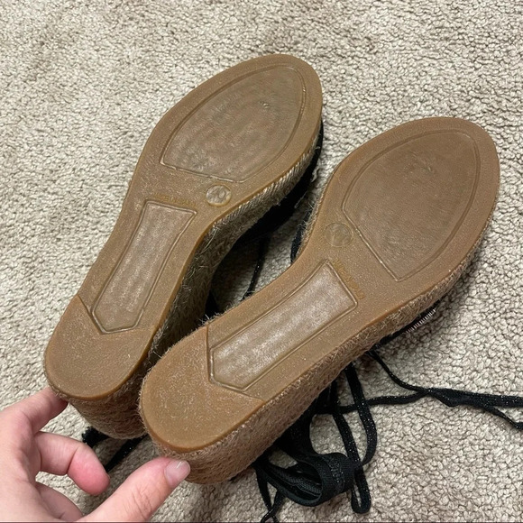 MARC JACOBS Nathalie Crystal & Pearl Embellished Raffia Espadrille Wedges - Picture 13 of 16